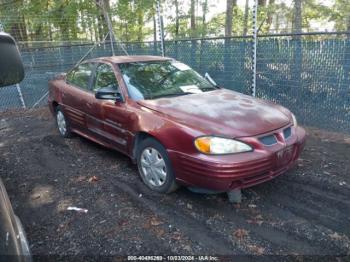  Salvage Pontiac Grand Am