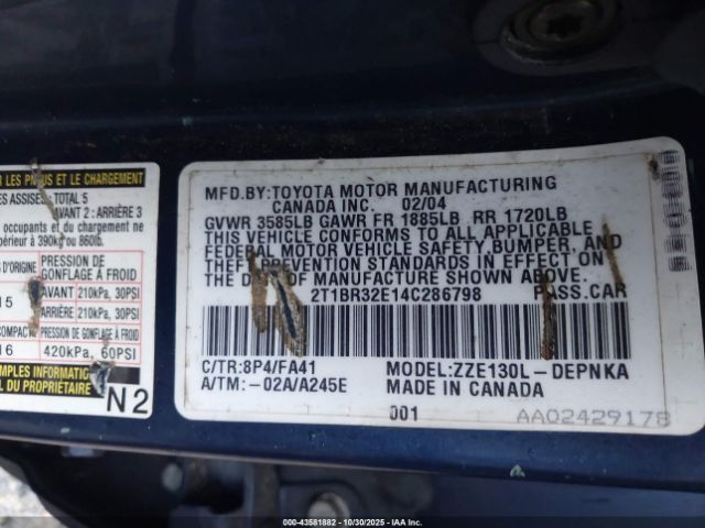 Toyota Corolla Le Image 8