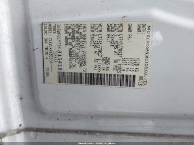 Nissan Nv Sv V6 Image 11