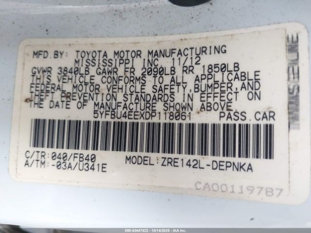 Toyota Corolla Le Image 2