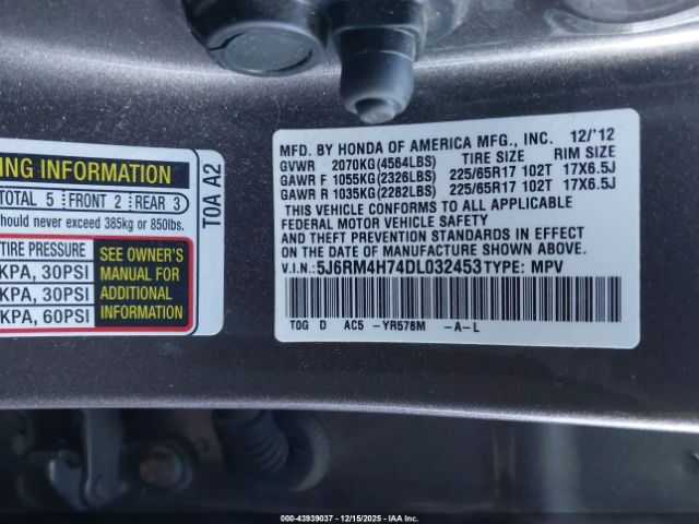 Honda CR-V Ex-l Image 2