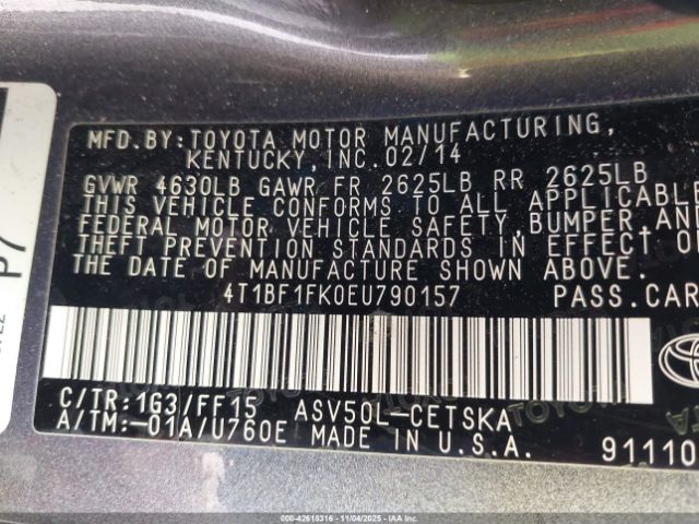 Toyota Camry Se Image 7