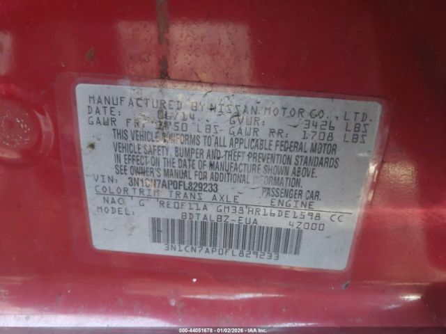 Nissan Versa 1.6 Sv Image 3