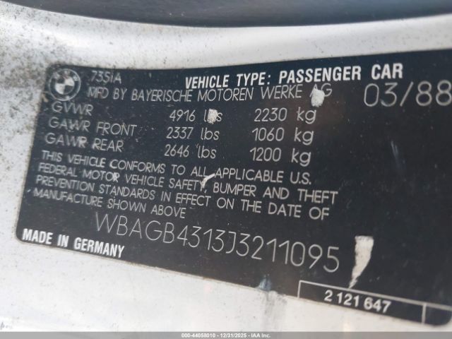 BMW 7 Series I Automatic Image 5