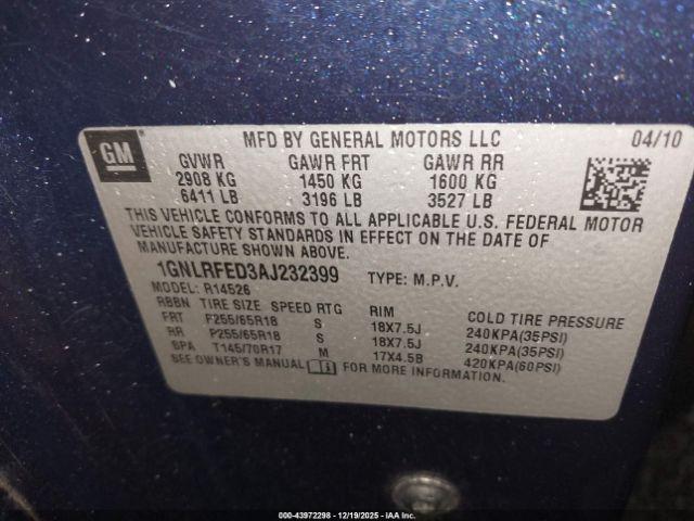 Chevrolet Traverse Lt Image 13