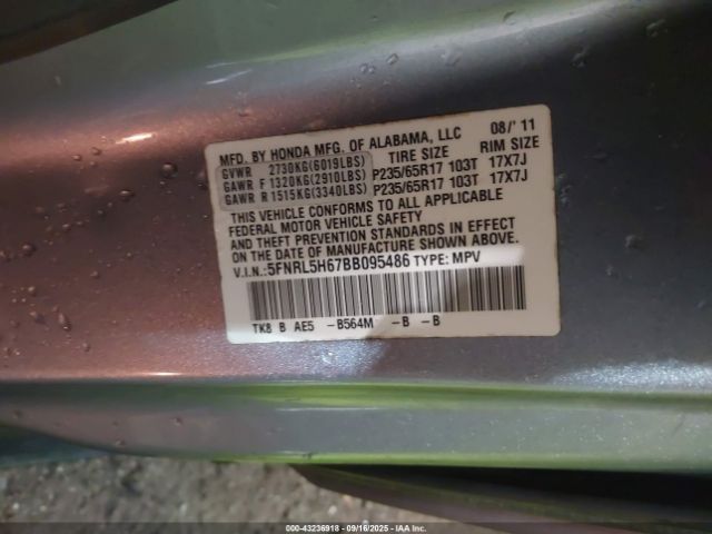 Honda Odyssey Ex-l Image 14