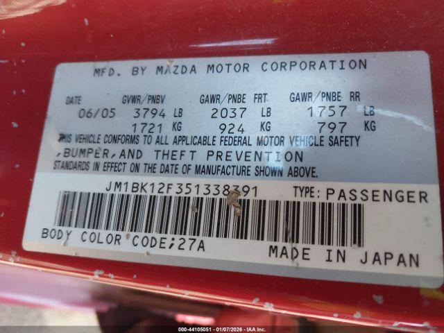 Mazda Mazda3 I Image 11