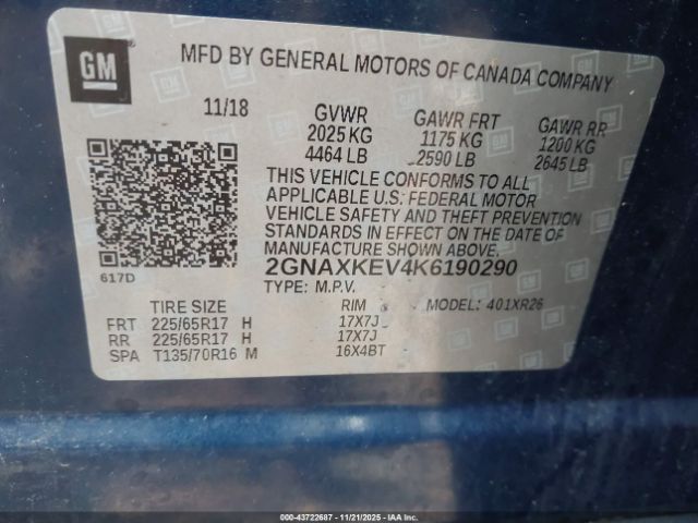 Chevrolet Equinox Lt Image 13