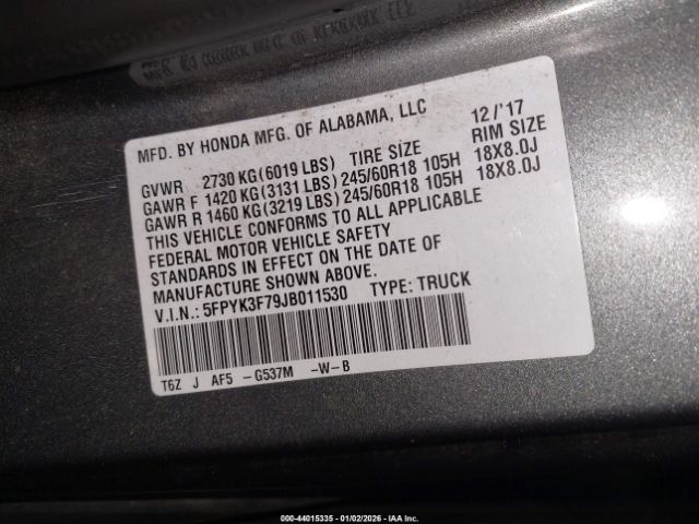 Honda Ridgeline Rtl-e Image 3