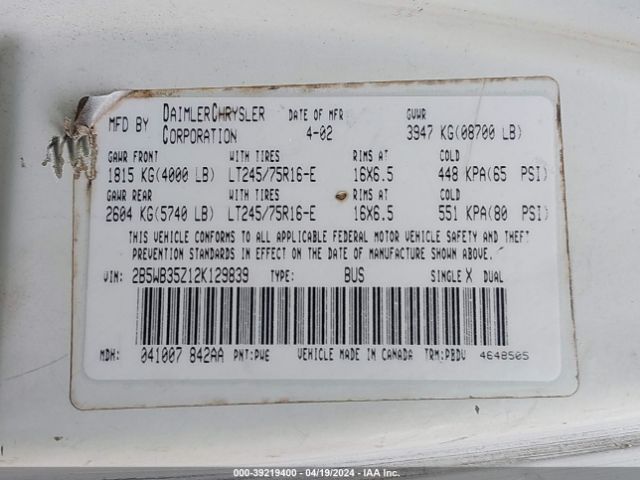 Dodge Ram Wagon 3500 Image 9